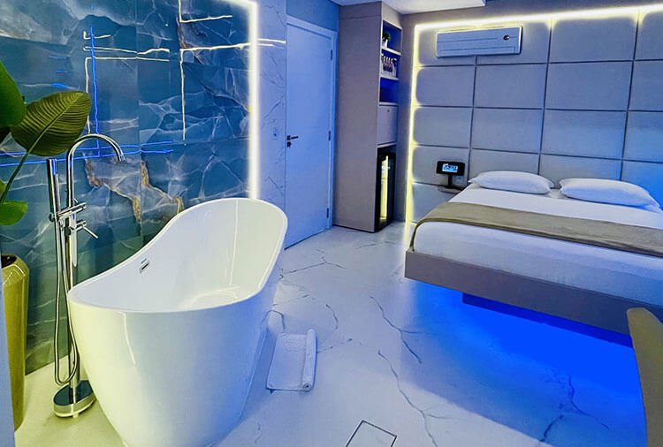 Suíte Living - Flirt Motel, Blumenau